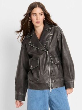 🖤Future Collective Leather Jacket